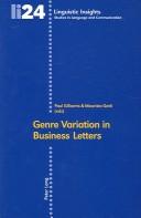 Cover of: Genre variation in business letters | 