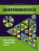 Cover of: A problem solving approach to mathematics for elementary school teachers by Rick Billstein, Rick Billstein