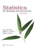 Statistics for business and economics by Paul Newbold, William L. Carlson, Betty M. Thorne