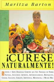 Cover of: Curese Naturaltmente by Maritza Barton