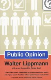 Cover of: Public opinion
