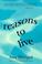 Cover of: Reasons to live