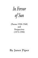 Cover of: In fervor of sun: poems, 1938-1948 and perspectives, 1973-1990