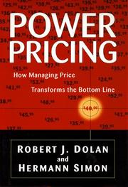 Power pricing by Robert J. Dolan