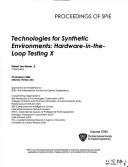 Technologies for synthetic environments by Robert Lee Murrer