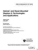 Cover of: Helmet- and head-mounted displays X by Colin Reese