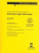 Cover of: Second Bäckaskog Workshop on Extremely Large Telescopes: 9-11 September, 2003, Bäckaskog Castle, Sweden