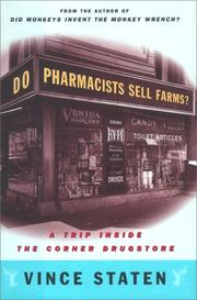 Cover of: Do pharmacists sell farms? by Vince Staten