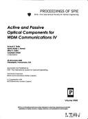 Cover of: Active and passive optical components for WDM communications IV | 