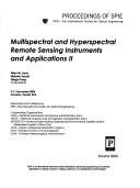 Cover of: Multispectral and hyperspectral remote sensing instruments and applications II: 9-11 November 2004, Honolulu, Hawaii, USA