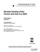 Cover of: Remote sensing of the ocean and sea ice 2004: 13-14 September, 2004, Maspalomas, Gran Canaria, Spain