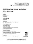 Cover of: Light-emitting diode materials and devices: 8-10 November 2004, Beijing, China