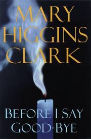 Cover of: Before I say good-bye