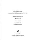 Cover of: Acting in cinema: the Nandini Sanyal memorial lectures, 1999-2002