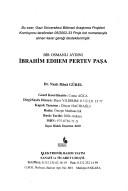 Cover of: İbrahim Edhem Pertev Paşa: bir Osmanlı aydını