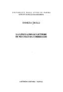 Cover of: La lingua delle lettere di Niccolò da Correggio