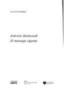Cover of: Antonio Raimondi, el mensaje vigente by Bonfiglio, Giovanni., Bonfiglio, Giovanni.