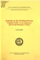 Cover of: Iconicity in the writing process: Virginia Woolf's To the lighthouse and Gerald Murnane's Inland