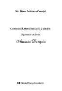 Cover of: Continuidad, transformación y cambio by Sanhueza-Carvajal, Ma. Teresa