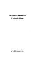 De la tour de Villamblard à la tour de Vésone by Colloque Henry Wlgrin de Taillefer (2003 Périgeuex, France)