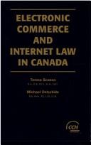 Cover of: Electronic commerce and Internet law in Canada