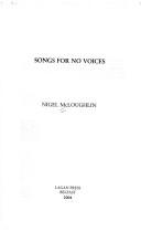 Cover of: Songs for no voices