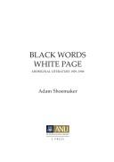 Black words, white page by Adam Shoemaker