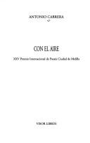 Cover of: Con el aire by Cabrera, Antonio