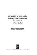 Cover of: Biobibliografía, Eusebio Leal Spengler