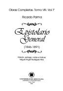 Cover of: Epistolario general by Ricardo Palma