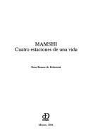 Cover of: Mamshi: cuatro estaciones de una vida