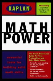 Cover of: Math power by Stanton, Robert