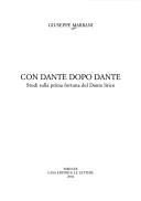 Cover of: Con Dante dopo Dante by Giuseppe Marrani