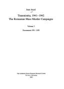 Cover of: Transnistria, 1941-1942: the Romanian mass murder campaigns