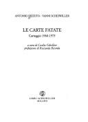 Cover of: Le carte fatate: carteggio 1960-1975