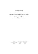 Cover of: Ordres et désordres des sens: entre langue et discours