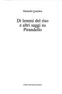 Cover of: Di lemmi del riso e altri saggi su Pirandello