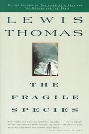 Cover of: The fragile species