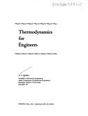 Cover of: Thermodynamics for engineers by Bhalchandra V. Karlekar
