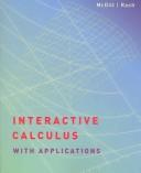 Cover of: Interactive calculus with applications by Jean Marie McDill