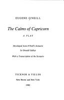 Cover of: The calms of Capricorn: a play