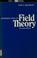 Cover of: Introduction to field theory