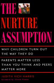 Cover of: The nurture assumption by Judith Rich Harris