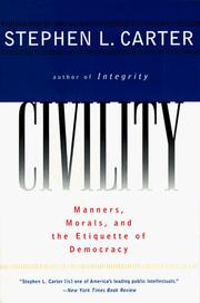 Cover of: Civility by Stephen L. Carter