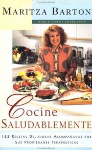 Cover of: Cocine saludablemente by Maritza Barton