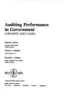 Cover of: Auditing performance in government: concepts and cases