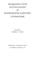 The Present state of scholarship in fourteenth-century literature by Thomas Darlington Cooke