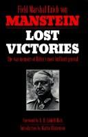 Cover of: Lost victories by Erich von Manstein