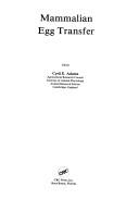 Mammalian egg transfer by Cyril Edwin Adams