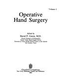 Cover of: Operative hand surgery